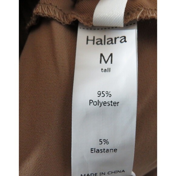 Halara Tan High Waist Zip Double Button Pleated Dress Pants Size Medium TALL - Picture 3 of 7